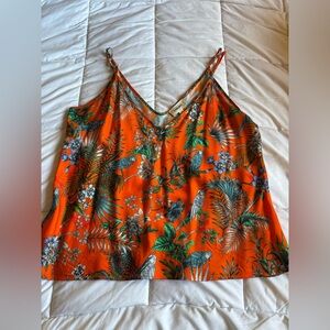 L’agence Orange printed cami